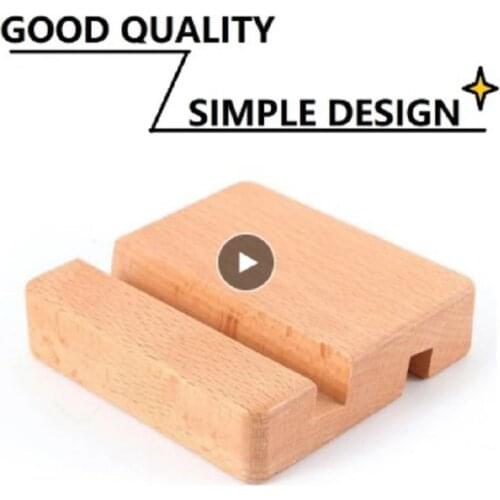 Phone Slot Wood Bracket It Is Made Of Natural Wood Pure Wood Ergonomic Design Bevel Slot Simple Fashionable Hands-free Import