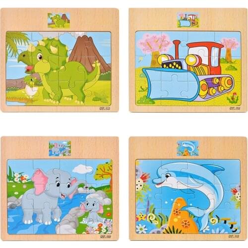 Preskool Baby Toy For Children New Cartoon Pattern Puzzle Education Wood Toy Brinquedos Juguets