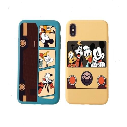 Disney Mickey Minnie Phone Case for IPhone X / XS / XR / 11 / 12 / Pro / Donald Duck Cartoon Cute Style Anti-fall Silicone Case