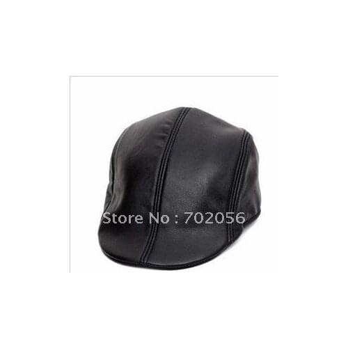 Newsboy Beret Real Leather Style Flat Cap Hat DEC Cabbie Gatsby 10pcs/lot