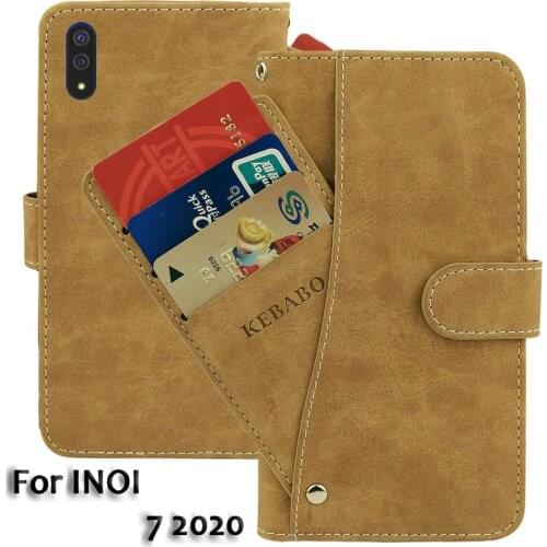 Leather Wallet INOI 7 2020 Case 6.22" Flip Fashion Luxury Front Card Slots Cases Cover 7 2020 INOI Magnetic Phone Bags