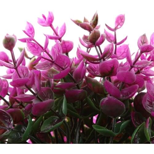 MagiDeal Artificial Faux Plant Plastic Purple Topiary Ball Shrubs Decor 19cm