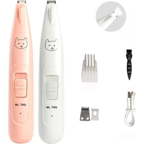 Pet Clippers Low-noise Pet Foot Hair Trimmer Cat Growing Clipper Rechargeable Professional Butt Ear Eyes Hair Cutter Remover