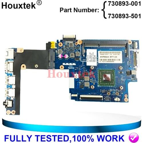 ZKT11 LA-A521P 730893-501 730893-001 Motherboard for HP Pavilion 11-e TS 11-e laptop with A4-1250 CPU Mainboard Full Test Work