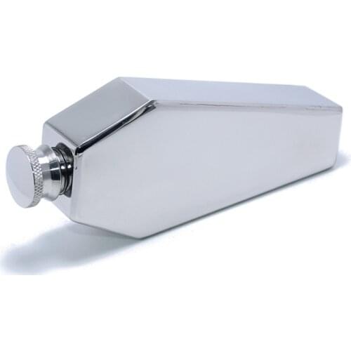 Mini Hip Flask 100ML Personalized Coffin Shape Stainless Steel Portable Flagon Travel Wine Pot Bar Gift Supplies for Men