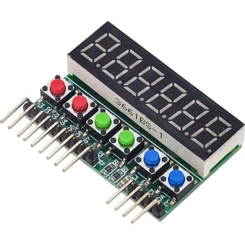 CFsunbird TM1637 six digital tube display module key scanning module IIC interface