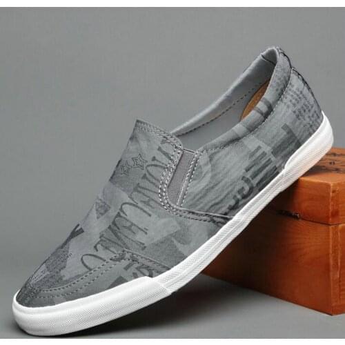 Mens Loafers Moccasins Breathable Slip on Black Driving Shoes Mens Shoes Casual Canvas Shoes A23-23