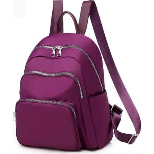 Oxford Women Backpack Vintage Womens Solid Backpack Satchel Travel School Rucksack Bag for Girls Mochila