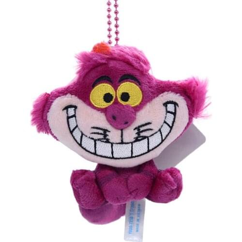 9cm Disney Alice in Wonderland Cheshire Cat Cute Mini Stuff Plush Toy Doll Girl Birthday Gift Plush Dolls Toys
