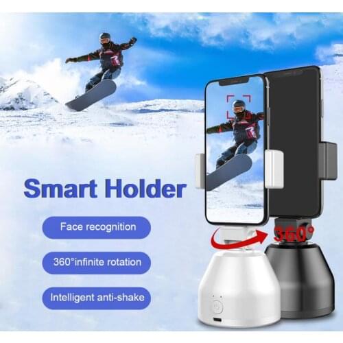 Portable All-in-one Auto Smart AI Gimbal Personal Robot Cameraman 360° Rotation Face Tracking Mobile Phone Stand Tracking