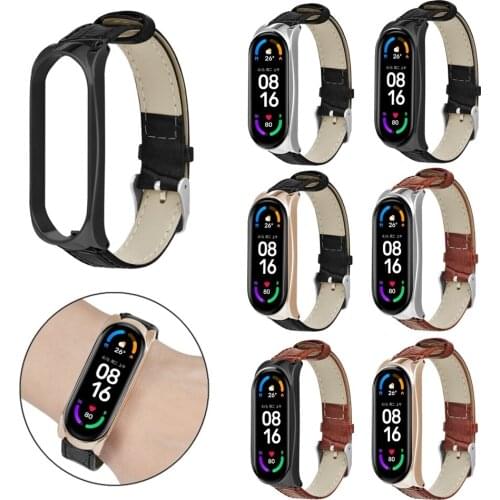 Replacement Wristband with Buckle Style Slub Wrist Strap for Xiaomi Mi Band 6/6 NFC