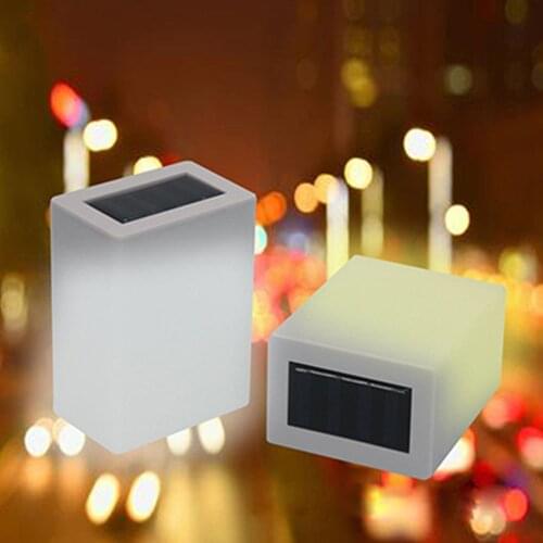 Solar 2LED Fence Light -Waterproof Garden Wall Sconce Lamp Yard Patio Fence Light Outdoor Wedding Party Bar Decor