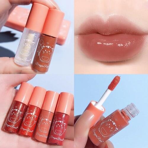 10 Colors Mini Lip Gloss Moisturizing Mineral Oil Shiny Liquid Lipsticks Waterproof Long Lasting Lip Glaze Makeup Cosmetic