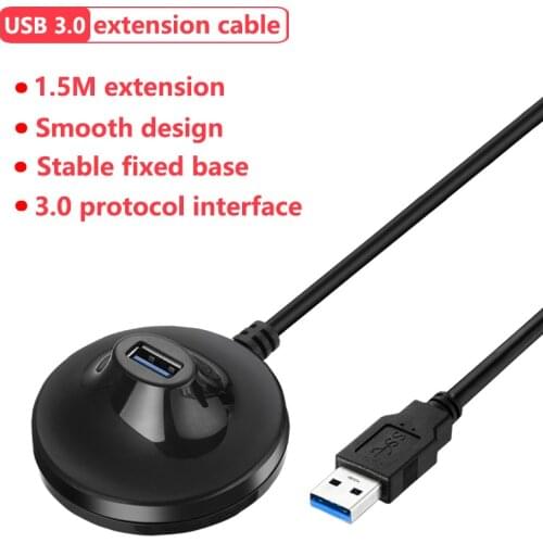 150CM High speed USB 3.0 type male to Female Wireless WIFI adapter USB extension Cradle base stand docking cable cord 150cm