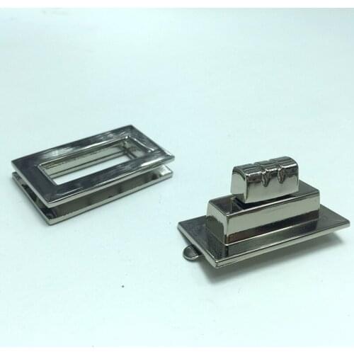 4 cm Purse lock twist purse turn lock, Thumb Lock nickel