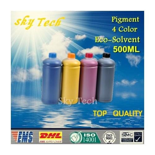 500ML*4 Pigment Eco Solvent Ink suit for Mimaki series printer ,Outdoor Advertising Ink For banners canvas etc