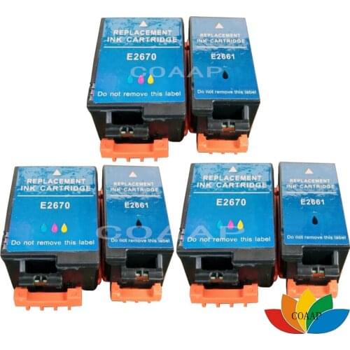 6x Compatible EPSON 2661 2670 Ink Cartridge For Printer WorkForce 100W WF-100W T2661 T2670 Multipack With chips