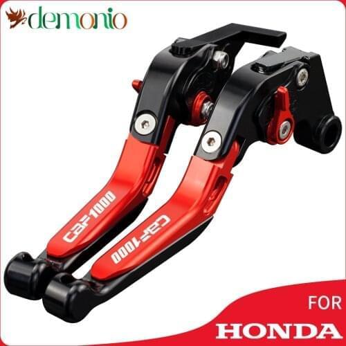 CBF 1000 LOGO Motorcycle Brake Levers Aliuminum Adjustable Brake Clutch Lever For Honda CBF1000 / A 2010 2011 2012 2013