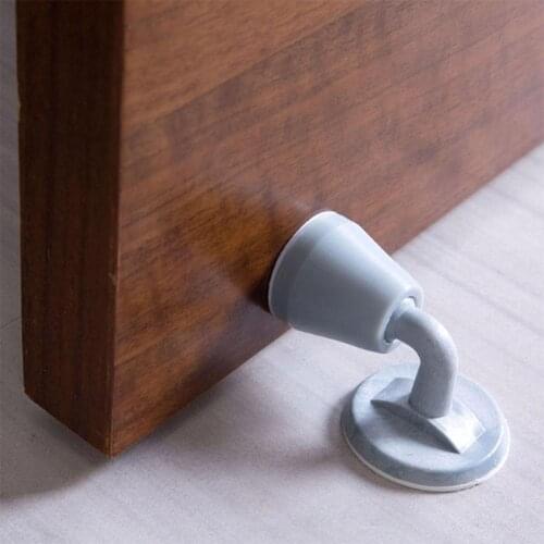 Household Door Stopper Noiseless No Need Drilling Holes Silicone Crash Pad Cushion