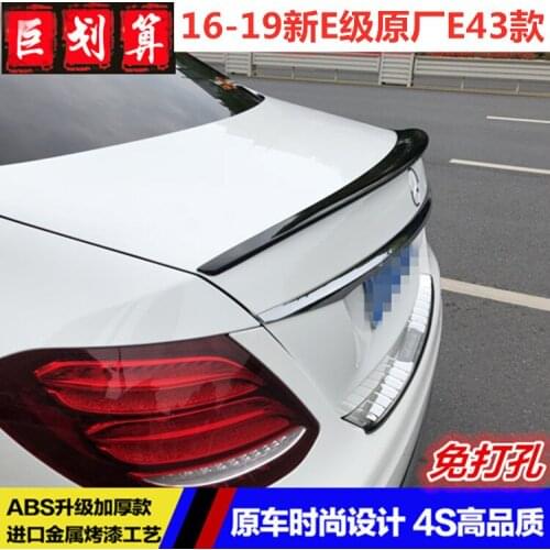Fast2021 Fit For 16-19 Benz W213 New E300l Modified Pressure Wing Abs Baking Paint Tail E-class