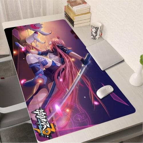 Honkai Impact Mousepad Kawaii girl DIY Design Pattern Game mousepad Free Shipping Large Mouse Pad Keyboards Mat For PC Gamer