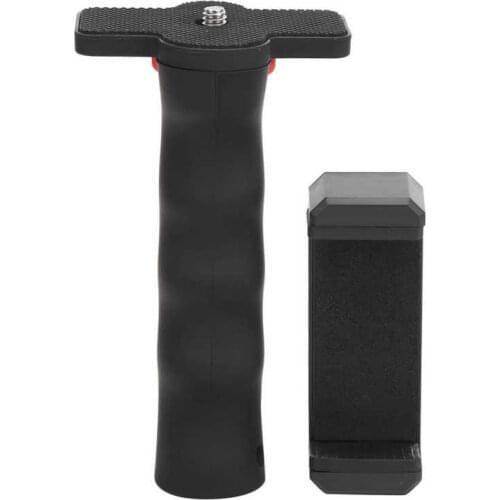 Camera Plastic Handheld Grip Stabilizer Handle Mount Stand with Mobile Phone Clamp Camera Handle