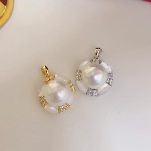 Classical 925 Sterling Silver Pendant Base Settings Mountings Findings Parts for Pearl Crystal Jade Agate Beads Stones 5pcs/lot