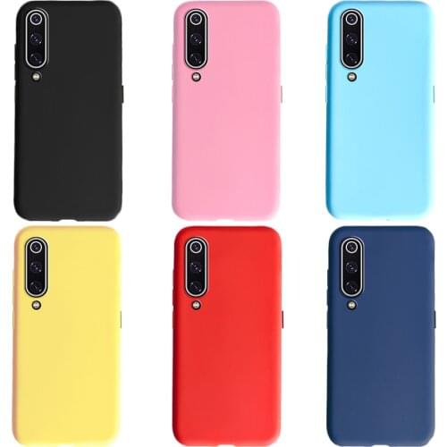 Frosted Phone Case For Xiaomi Mi 9 SE Mi A1 A2 A3 6 8 9 SE 9T 10 10T 11 mi8 mi9 mi10 lite pocophone F1 Silicone TPU Back Cover