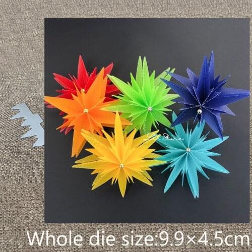 XLDesign Craft Metal Cutting Die cut dies Folding star flower decoration scrapbook Album Paper Card Craft Embossing die cuts