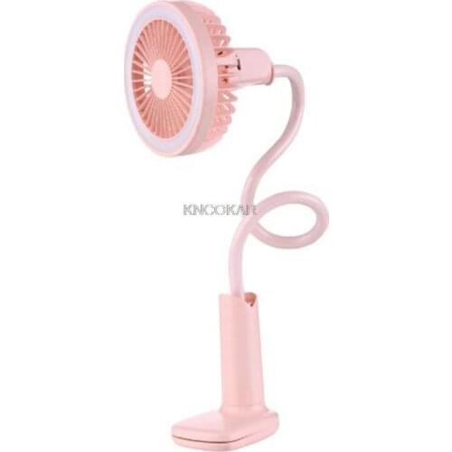 Mini clip flower is aspersed lamp small fan USB charging desktop office dormitory bed electric fan D103