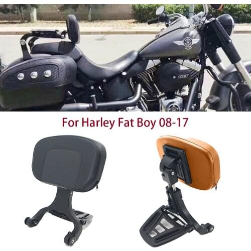 Motorcycle Multi Purpose Driver Passenger Backrest For Harley Softail Fat Boy 2008-2017 FLFBS FLFB FLSTFBS