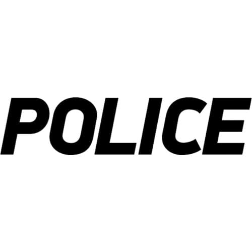 Dawasaru Various Colors Sizes Inscription POLICE Die-Cut PVC Decal Sticker Waterproof Auto Decors on Car Body Bumper Rear Window