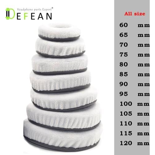 Defean All size Gray exquisite Velour Memory Foam Earpads for Sennheiser, AKG, HifiMan, ATH, Philips, Fostex, Sony headset