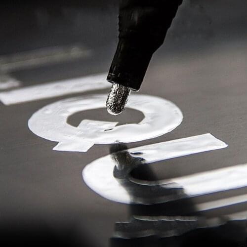 Plating Silver Mirror Mark Model Tool 1.0mm/2.0mm/4.0mm