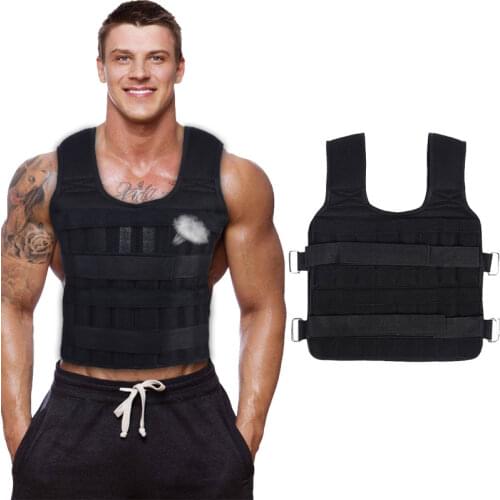 30kg Loading Exercise Weighted Vest Boxing Running Sling Weigh Training Workout Equipment Adjustable Waistcoat Jacket Sand Cloth