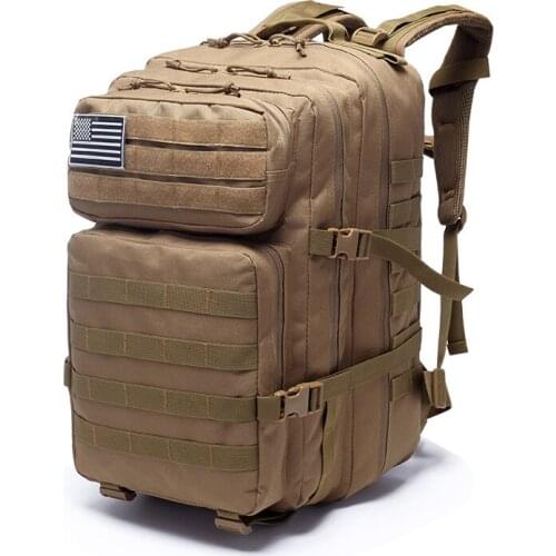 50L Military Tactical Backpack Outdoor Camouflage Sports Backpack Large Travel Hiking Hunting Rock Climbing Fishing Backpack