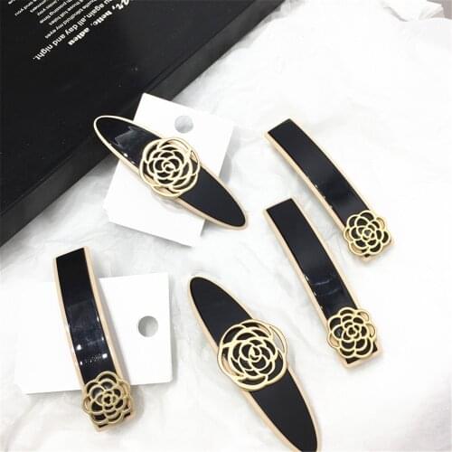 Barrette For Women Girl Camellia Rhinestone Aetate Hair Clip Hairpin Bow Knot Geometric Flower Head Accessories Wholesale