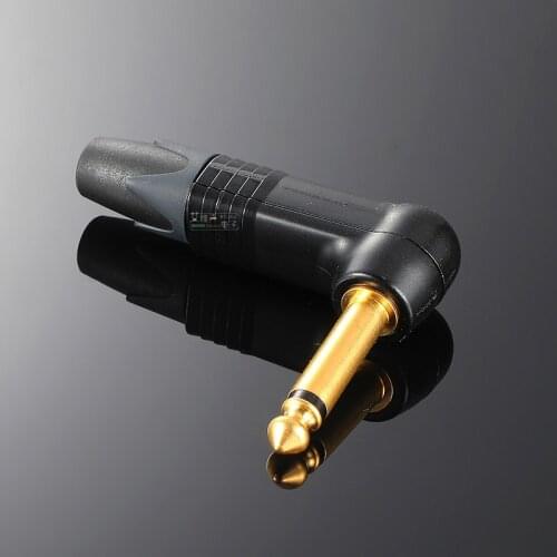 1PCS Neutrik 3.5mm (1/8") Stereo Right Angle Plug Glod Plated Audio Stereo Plug Connector