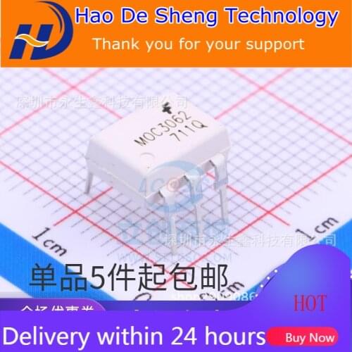 10PCS/LOT MOC3062M Photoelectric Coupler Bidirectional Thyristor Driver DIP-6 New Original In Stock