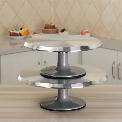 12 inch 14 inch baking appliance exhibition art aluminum alloy decoration turntable non-slip cake turntable decoration rack