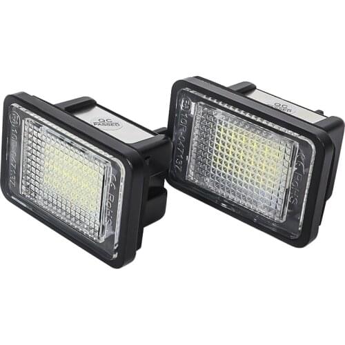 2pcs Car LED Number License Plate Light Lamp For Mercedes Benz GLK-CLASS X204 2007 2008 2009 2010 2011 2012 2013