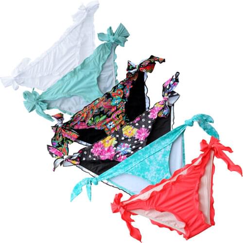 2020 Women Bikinis Brazilian Cheeky Bikini Bottoms swim trunks Sexy Secret Bandage Swimsuit Vintage Swimwear Black Brand Biquini