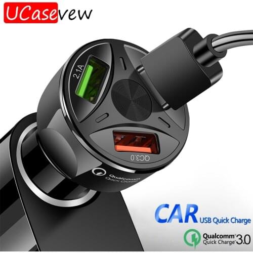 3.0 4.0 Car Quick Charger Auto USB QC3.0 Fast Charging Splitter Universal for iPhone Samsung Huawei Mobile Phone Car Chargers