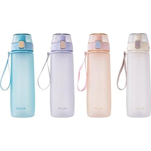550ml/750ml Gym Drinking Bottle Large Capacity BPA Free Pressed-Open Couple Sport Water Bottle for Outdoor