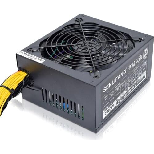 2000W Mining Power Supply Asic bitcoin new Gold PLUS ETH power supply ATX Machine support 8 GPU cards PSU