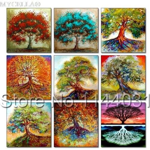 DIY 5d Diamond Embroidery Set Rich Tree Diamond Painting Full Diamond Mosaic Crystal Needlework For Gift Landscape Decoration