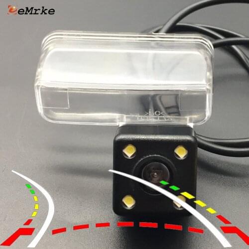 EEMRKE Dynamic Trajectory Parking Line Camera Vehicle Rearview Reversing Tracks Camera for Peugoet 107 205 206 207 306 5008