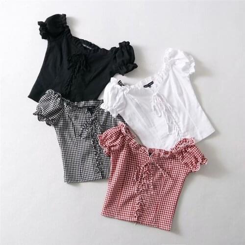 Inorizza Check Blouses