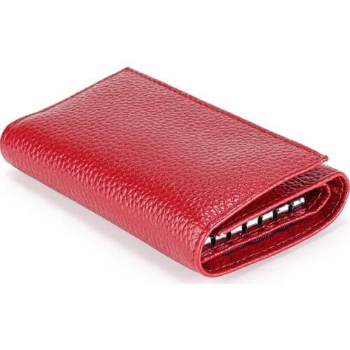 Simple Fashion Lovers Bag Novelty Key Case Leather Purses Cash Document Clutch Charming Small Coin Multi-Card Holde Wallet