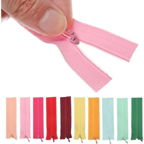 5 Pcs Mini Zipper for Doll Clothing DIY Handmade Sewing Zipper Scrapbooking Garment Applique DIY Doll Clothes Accessories